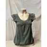 t-shirt décolleté gris
