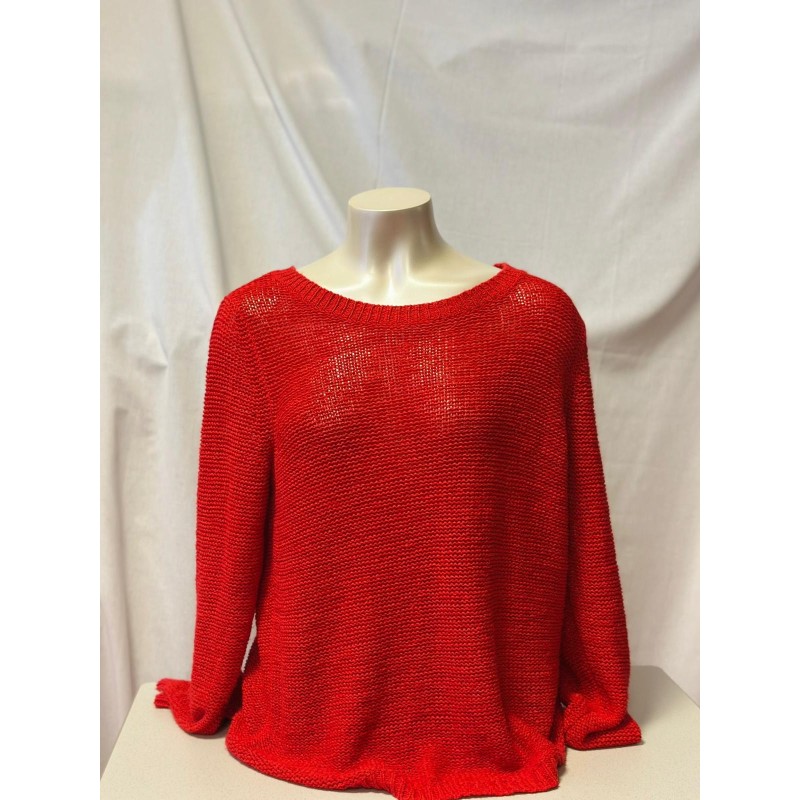 pull léger rouge