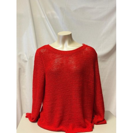 pull léger rouge