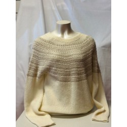 t-shirt manche longue beige
